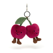 Load image into Gallery viewer, Jellycat Amuseables Cherries Bag Charm Jellycat Amuseables Cherries Bag Charm