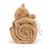 Load image into Gallery viewer, Jellycat Bartholomew Bear Blankie BLNK4BAR 3