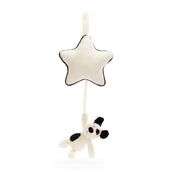 Load image into Gallery viewer, Jellycat Bashful Black And Cream Puppy Musical Pull MP4BCP 1