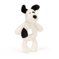 Load image into Gallery viewer, Jellycat Bashful Black & Cream Puppy Ring Rattle BRR4BCP 1