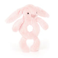Load image into Gallery viewer, Jellycat Bashful Pink Bunny Ring Rattle BRR4BP 1