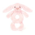 Load image into Gallery viewer, Jellycat Bashful Pink Bunny Ring Rattle BRR4BP 2