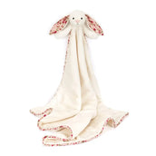 Load image into Gallery viewer, Jellycat Blossom Cream Bunny Berry Blankie BLNK2MS 2