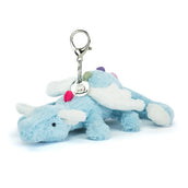 Load image into Gallery viewer, Jellycat Sky Dragon Bag Charm SKY4BC 1