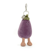 Load image into Gallery viewer, Jellycat Vivacious Vegetable Aubergine Bag Charm VV4ABCN 1
