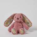Load image into Gallery viewer, Jiggle & Giggle Floral Raspberry Bunny Rattle Small JCBR409 1