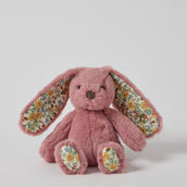 Load image into Gallery viewer, Jiggle & Giggle Floral Raspberry Bunny Rattle Small JCBR409 1