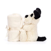 Load image into Gallery viewer, Jellycat Bashful Black Cream Puppy Soother SOPP4BC 3
