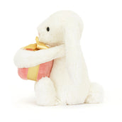 Load image into Gallery viewer, JELLYCAT BASHFUL BUNNY WITH PRESENT BB6PR 3