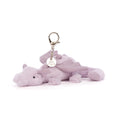 Load image into Gallery viewer, Jellycat Lavender Dragon Bag Charm LAV4BC 2