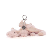 Load image into Gallery viewer, Jellycat Rose Dragon Bag Charm ROSE4BC 1