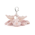 Load image into Gallery viewer, Jellycat Rose Dragon Bag Charm ROSE4BC 2