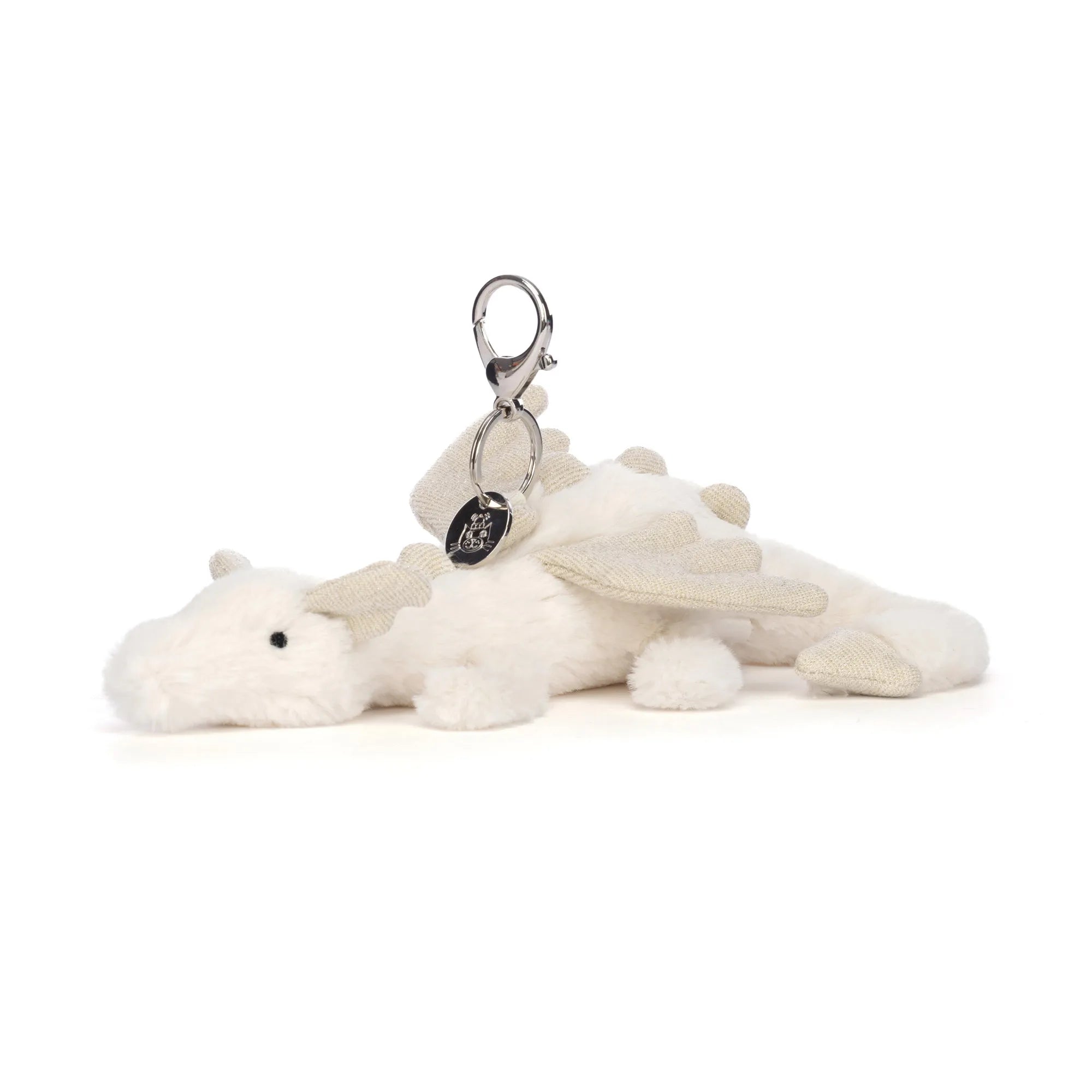 Jellycat Snow Dragon Bag Charm – Hugglemoo - Main Image