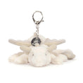 Load image into Gallery viewer, Jellycat Snow Dragon Bag Charm SNW4BC 3