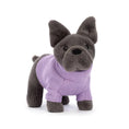 Load image into Gallery viewer, JELLYCAT FRENCH BULLDOG PURPLE SWEATER S3FDP 1