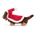 Load image into Gallery viewer, Jellycat Winter Warmer Otto Sausage Dog Brown OT3FSD 2