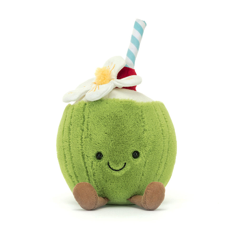  Aruba Coconut ぬいぐるみ ココナッツジュース　花 Jellycat Amuseables Aruba Coconut – Hugglemoo