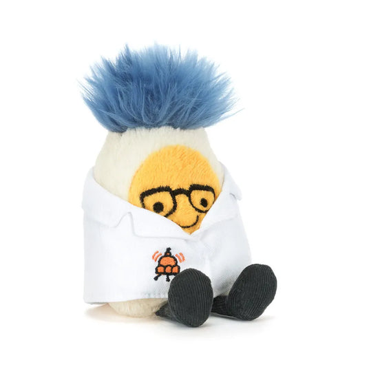 Jellycat Amuseables Boiled Egg 'Scientist' A6BERS 1