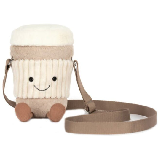 Jellycat Amuseables Perkle Coffee Shoulder Bag A4COFBGN 1