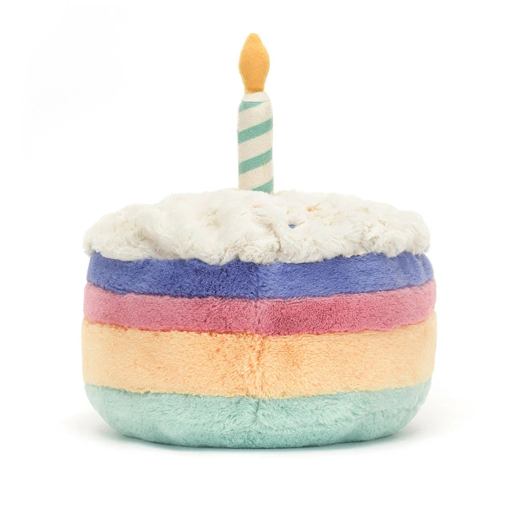 Jellycat Amuseables Rainbow Birthday Cake A2RBC 3