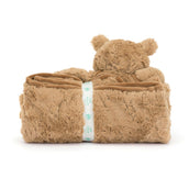 Load image into Gallery viewer, Jellycat Bartholomew Bear Blankie BLNK4BAR 4
