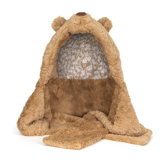 Jellycat Bartholomew Bear Bundlesnug BARB4HOOD 2
