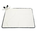 Load image into Gallery viewer, Jellycat Bashful Black & Cream Puppy Blankie BLNK4BCP 2

