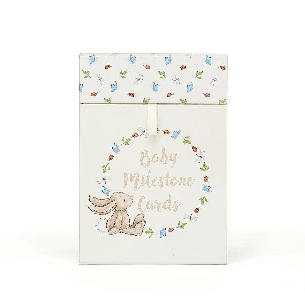 Jellycat Bashful Bunny Babys First Photo Cards MSC6BB 1