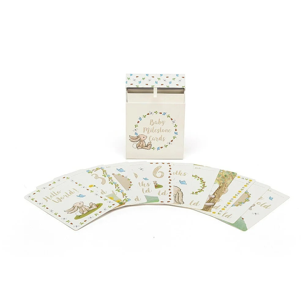 Jellycat Bashful Bunny Babys First Photo Cards MSC6BB 3