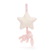 Load image into Gallery viewer, Jellycat Bashful Bunny Musical Pull Pink MP4BP 1
