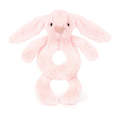 Load image into Gallery viewer, Jellycat Bashful Pink Bunny Ring Rattle BRR4BP 2
