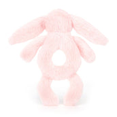 Load image into Gallery viewer, Jellycat Bashful Pink Bunny Ring Rattle BRR4BP 4

