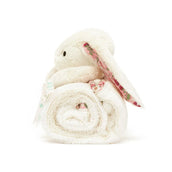 Load image into Gallery viewer, Jellycat Blossom Cream Bunny Berry Blankie BLNK2MS 4
