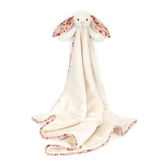 Jellycat Blossom Cream Bunny Berry Blankie BLNK2MS 2