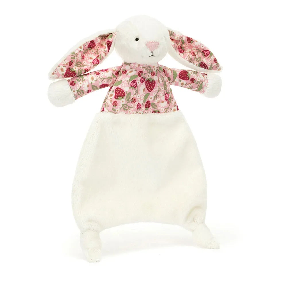 Jellycat Blossom Cream Bunny Berry Comforter CMF4MS 1