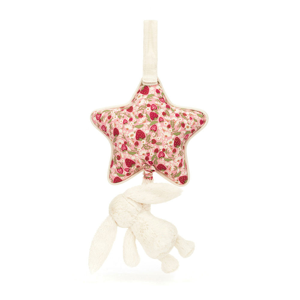 Jellycat Blossom Cream Bunny Berry Musical Pull MP4MS 4