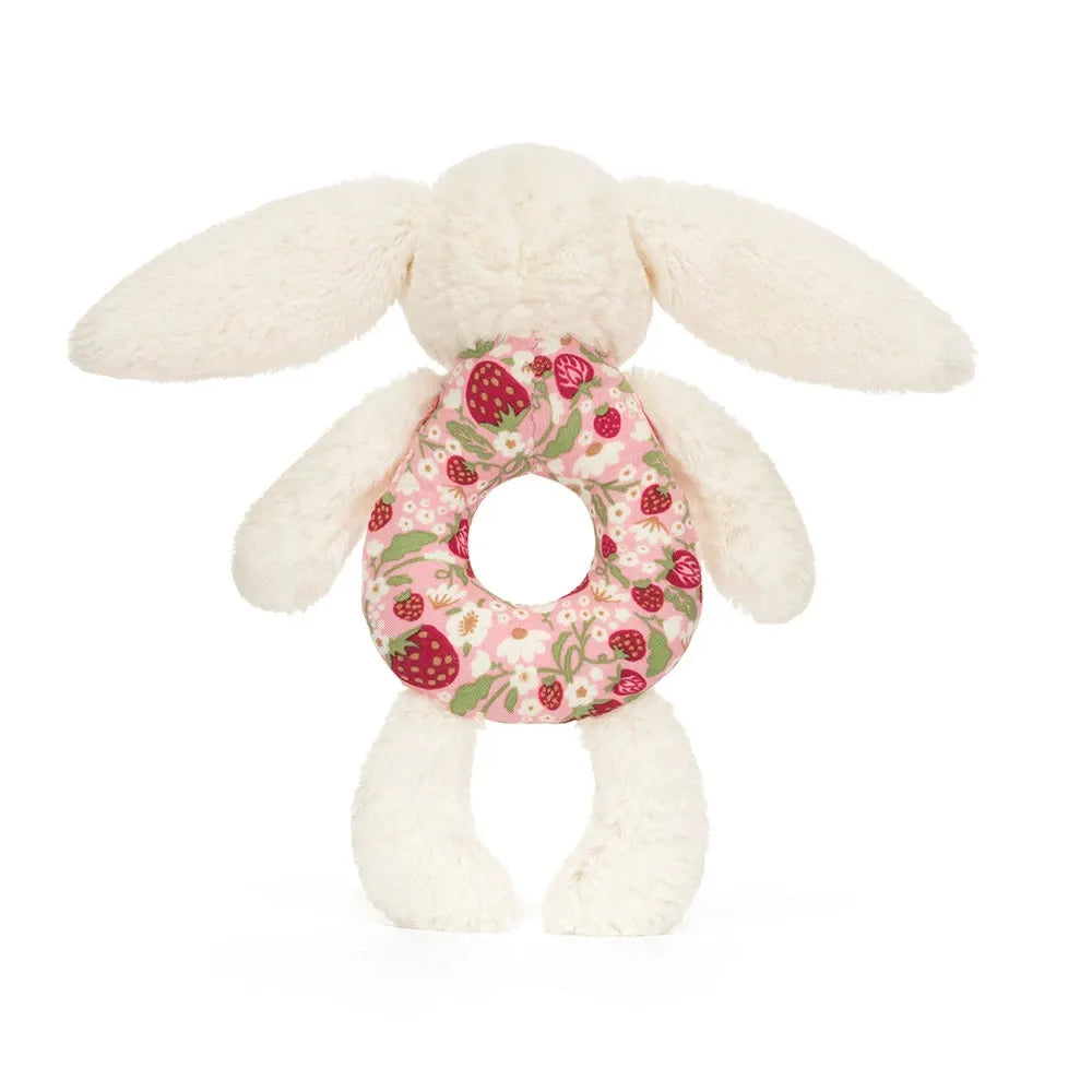 Jellycat Blossom Cream Bunny Berry Ring Rattle BRR4MS 4
