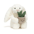 Load image into Gallery viewer, Jellycat Cream Bunny with Plant BB3PLA 1
