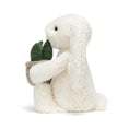 Load image into Gallery viewer, Jellycat Cream Bunny with Plant BB3PLA 4
