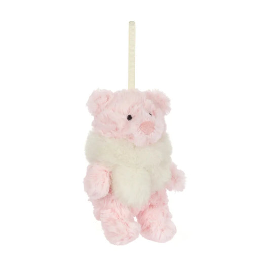Jellycat Leola Bear Winter Warmer Decoration BARL6D 1