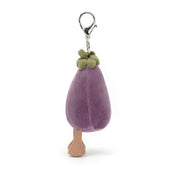 Load image into Gallery viewer, Jellycat Vivacious Vegetable Aubergine Bag Charm VV4ABCN 2
