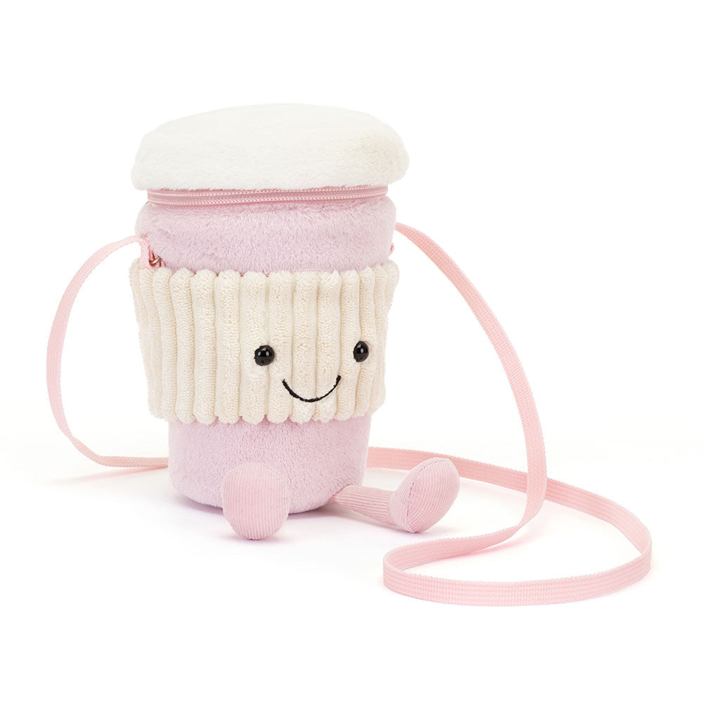 Jellycat Coffee To Go Pink Bag A4COFPB 1