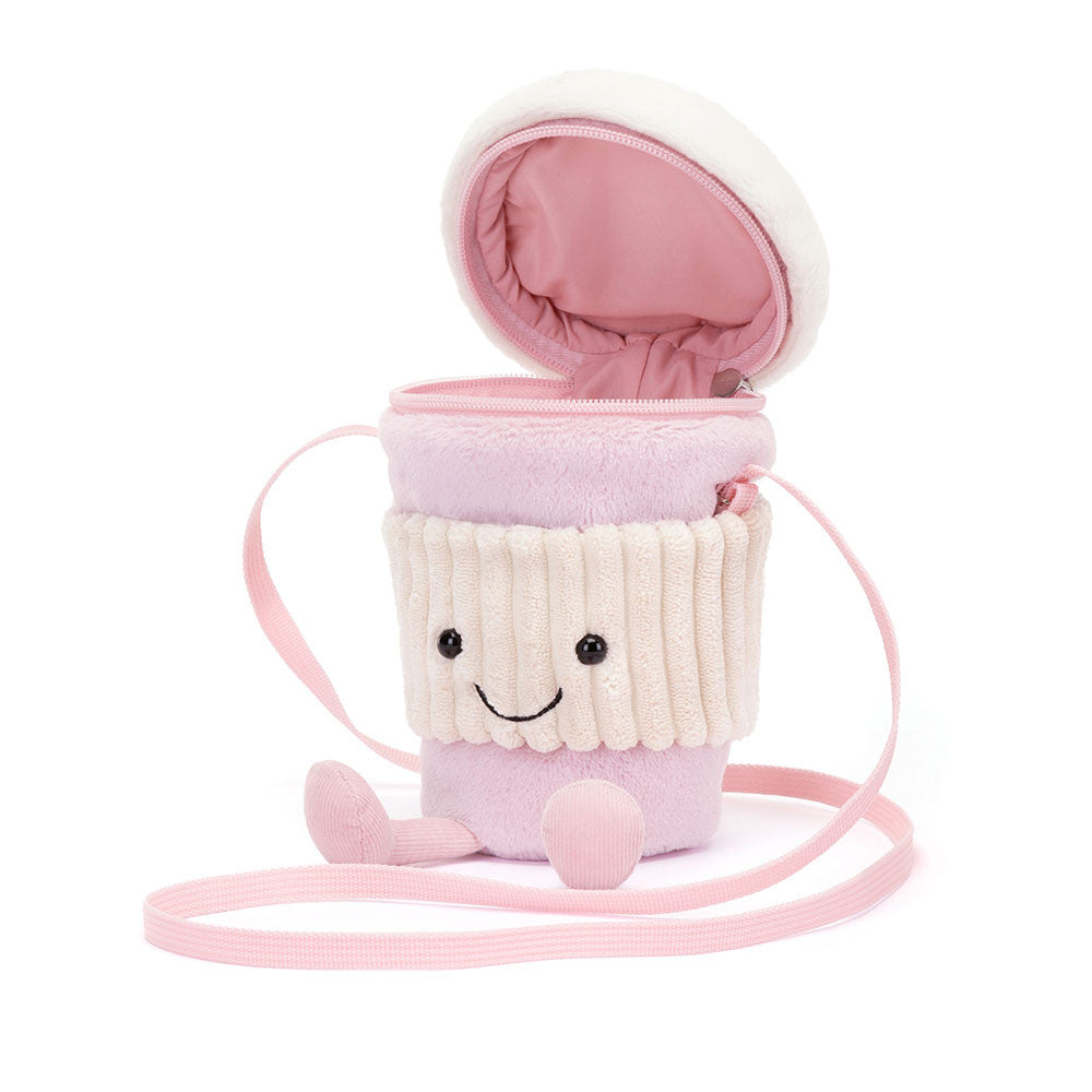 Jellycat Coffee To Go Pink Bag A4COFPB 2