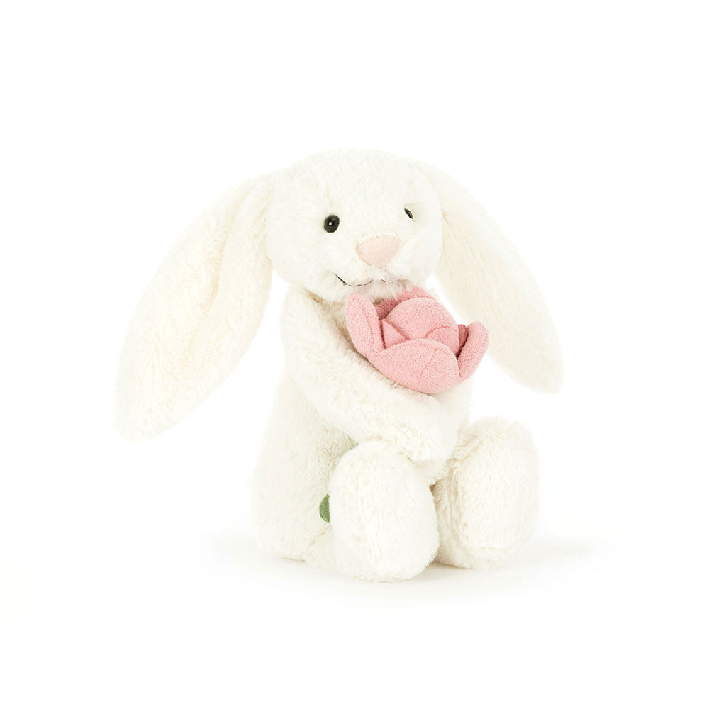 Jellycat Bashful Bunny With Peony Small BB6PEO 2