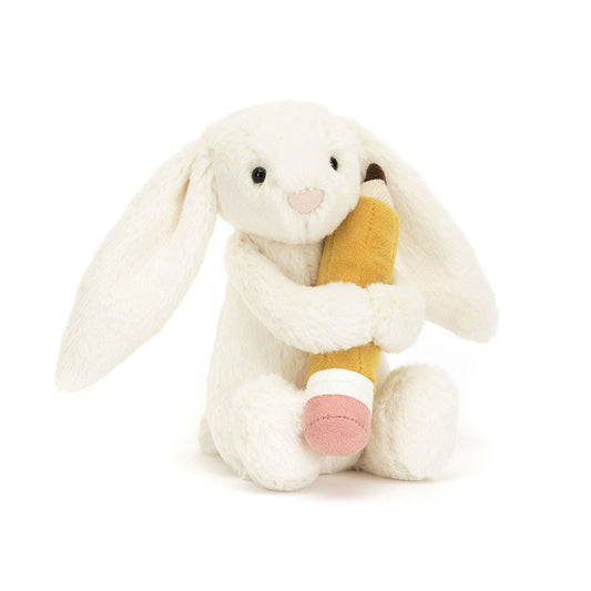 Jellycat Bashful Bunny with Pencil BB6PEN 2