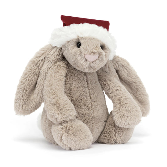 Jellycat Bashful Christmas Bunny Beige Medium BAS3CHRISN 1