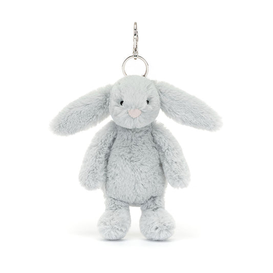 Jellycat Bashful Silver Bunny Bag Charm BAS4BOBC 1