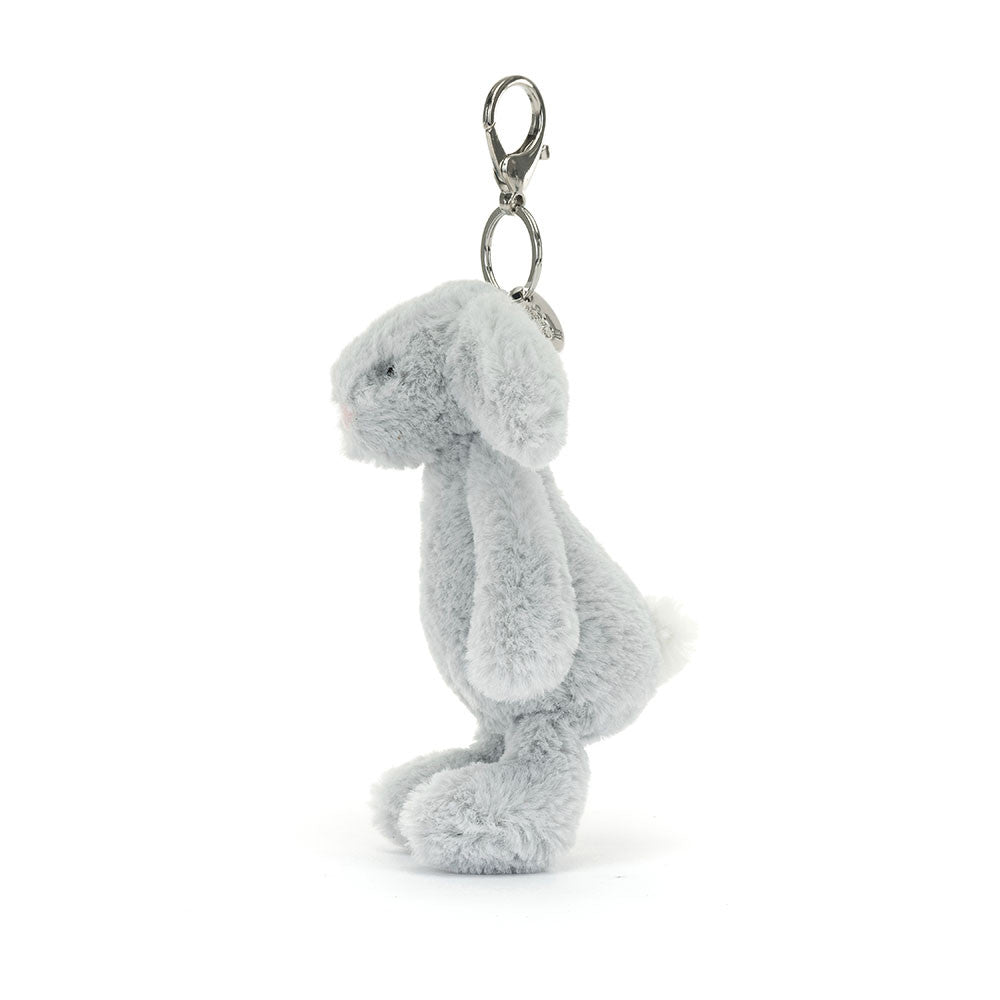 Jellycat Bashful Silver Bunny Bag Charm BAS4BOBC 3