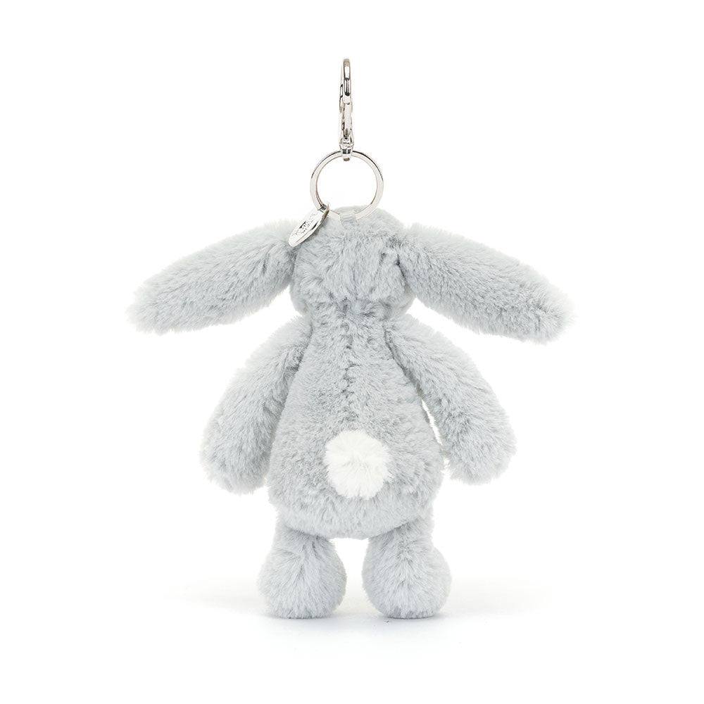 Jellycat Bashful Silver Bunny Bag Charm BAS4BOBC 4