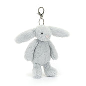 Load image into Gallery viewer, Jellycat Bashful Silver Bunny Bag Charm BAS4BOBC 2
